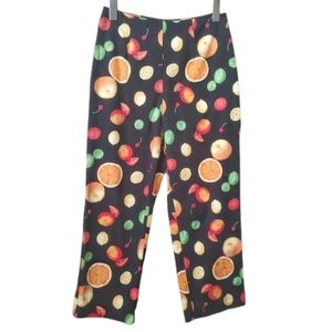 🍊Vintage Fruit Pattern Straight Leg Crop Pants 🍒